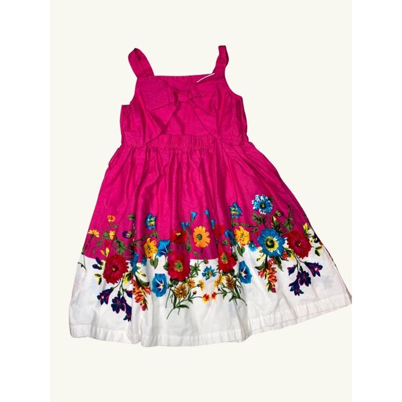 Blueberi Boulevard Girls' Floral Pink Dress Size 5 - Picture 9 of 12